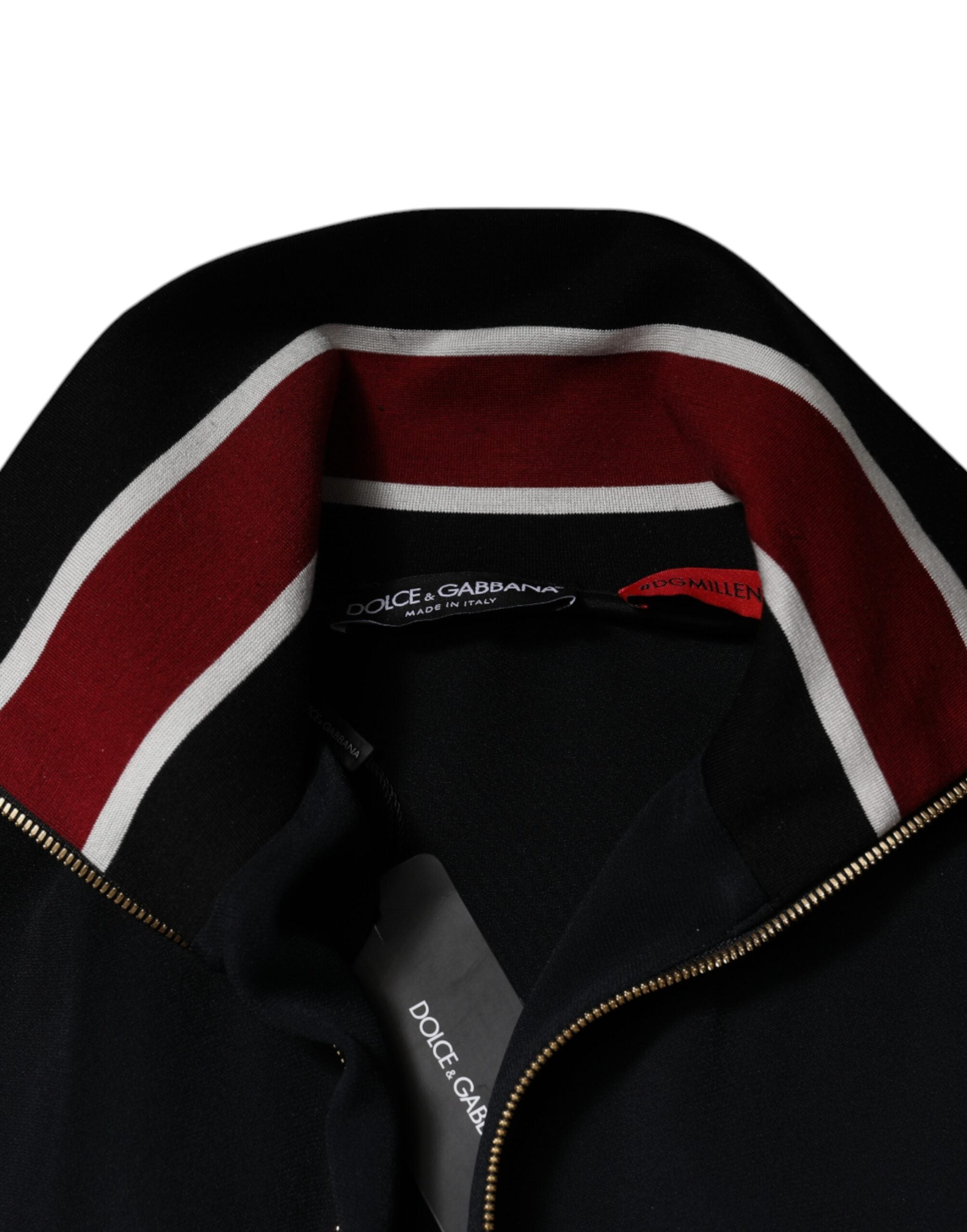 Dolce &amp;amp; Gabbana Svart DG King Heldragkedja Sweatshirt