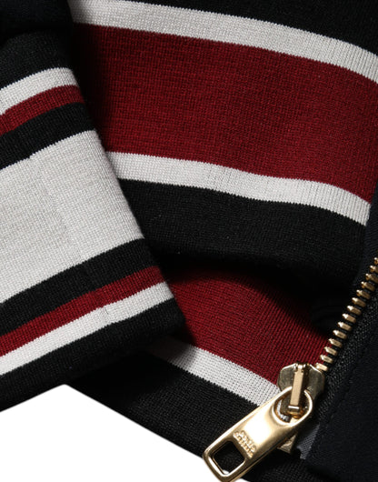 Dolce &amp;amp; Gabbana Svart DG King Heldragkedja Sweatshirt