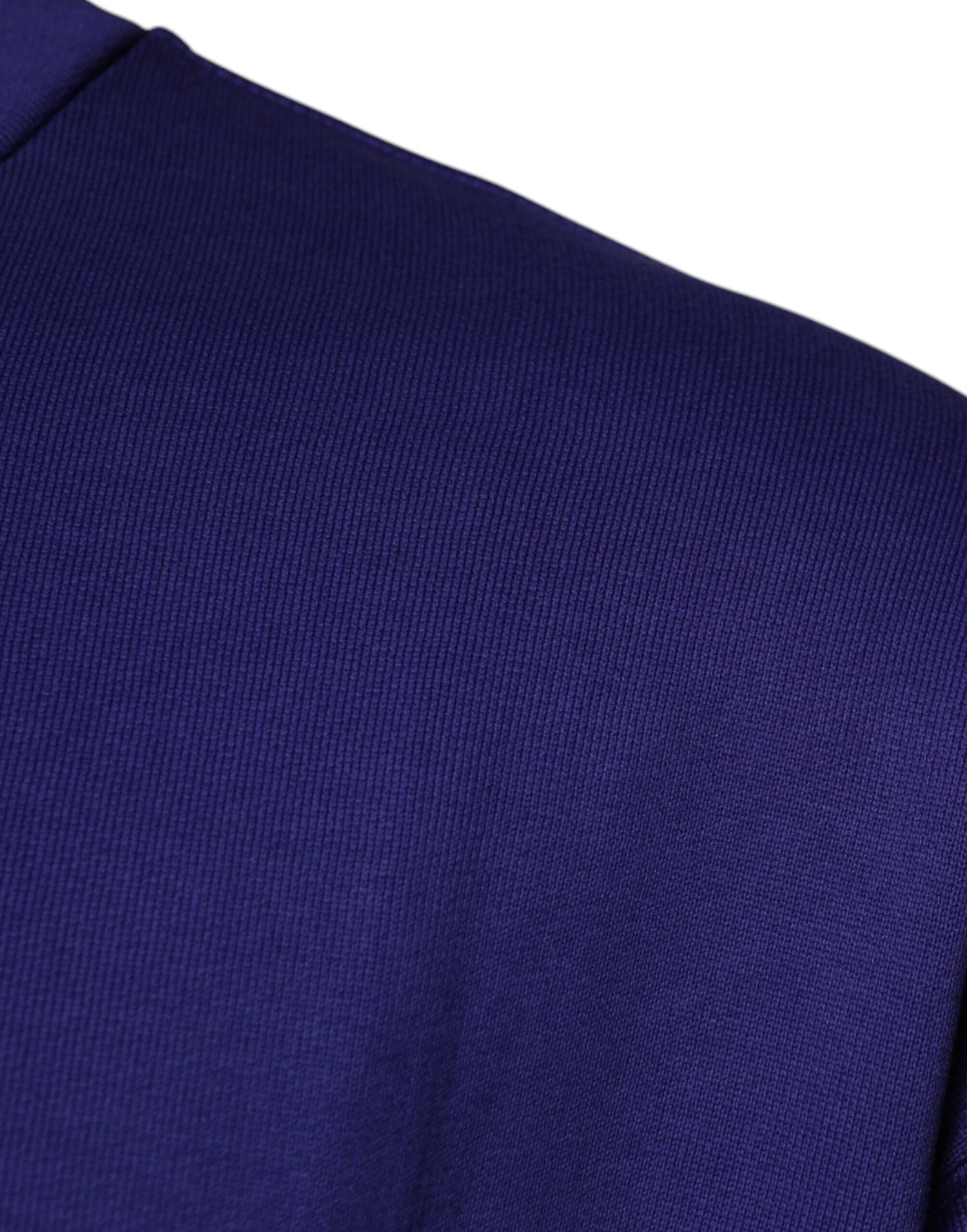 Dolce &amp; Gabbana Blue Cotton Crew Neck Men Pullover Sweater
