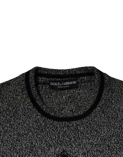 Dolce &amp; Gabbana Gray Crown King Cashmere Pullover Sweater