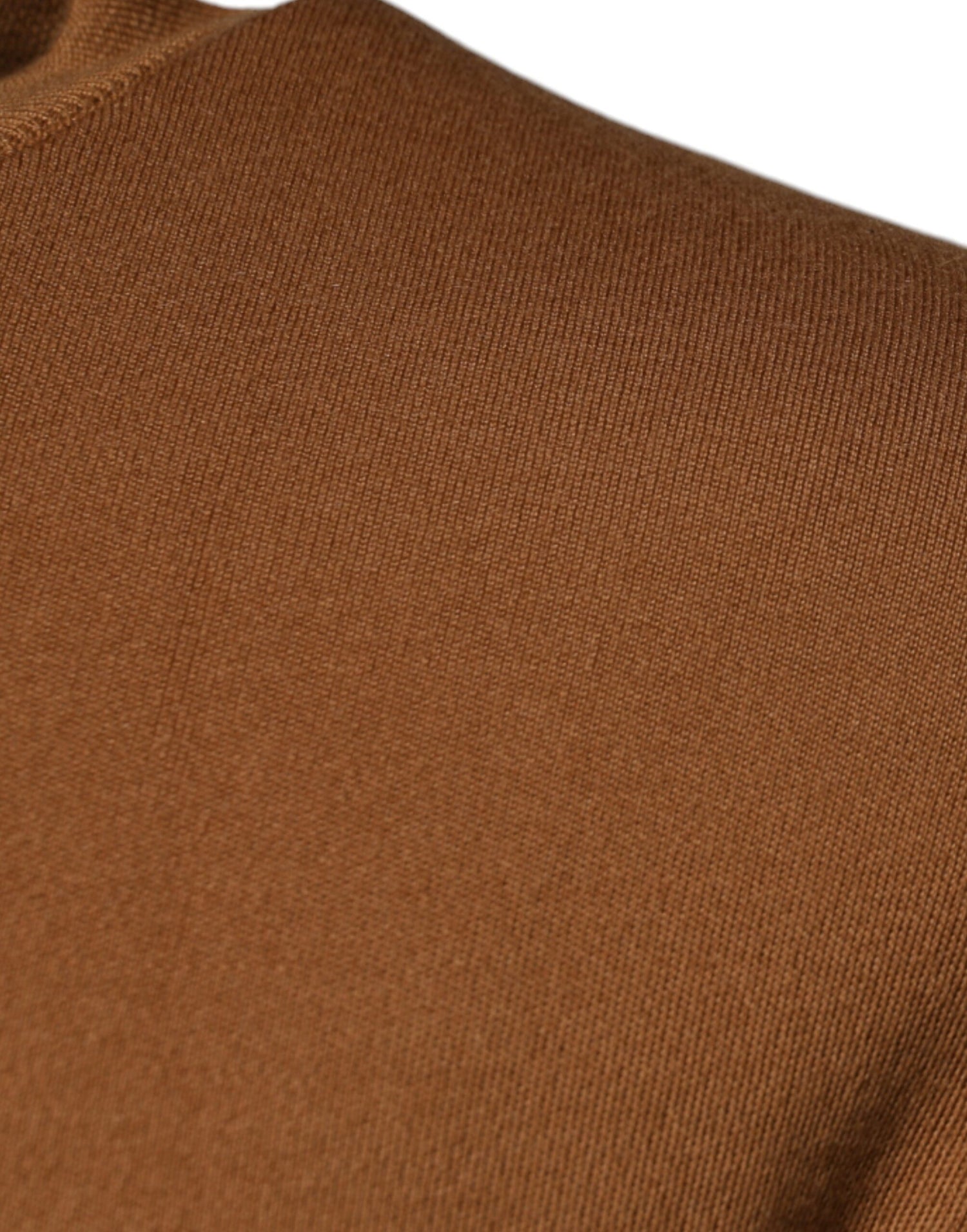 Dolce &amp; Gabbana Brown Logo Plaque Crew Neck Pullover Sweater