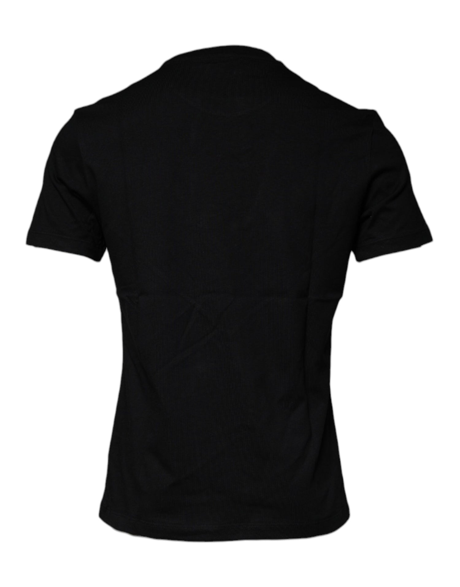 Versace svart Medusa-tryckt bomulls-t-shirt med rund hals