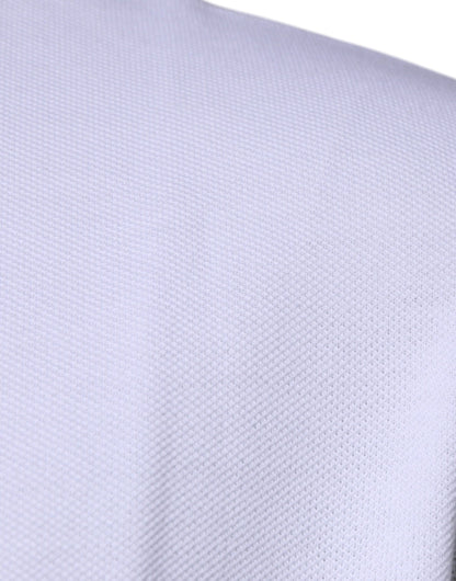 Versace Vit Viskos Krage Herr Polo Kortärmad T-shirt