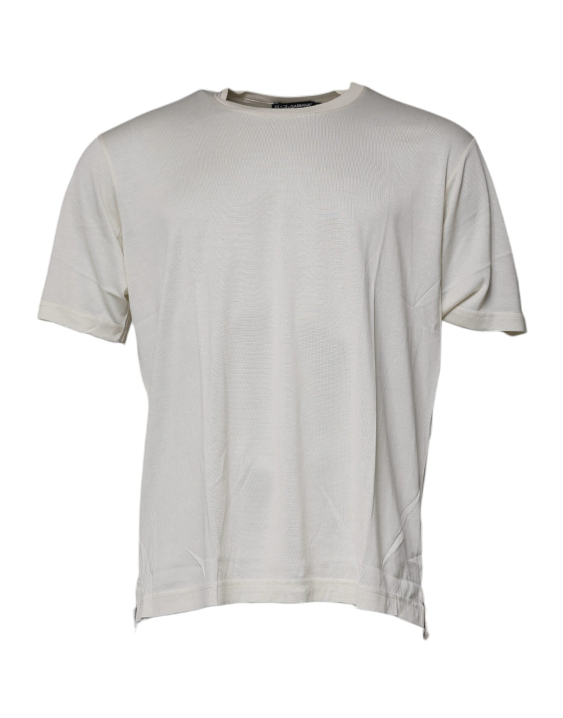 Dolce &amp;amp; Gabbana Off White Rundringad Kortärmad T-shirt