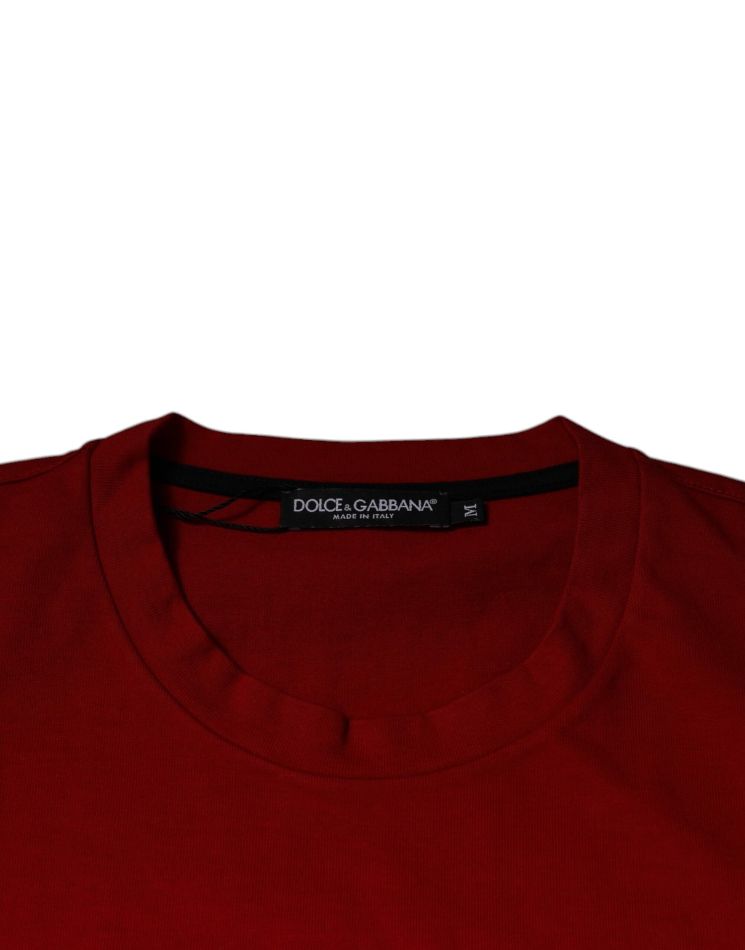 Dolce &amp;amp; Gabbana Röd DG Eye Bomulls-T-shirt med rund hals