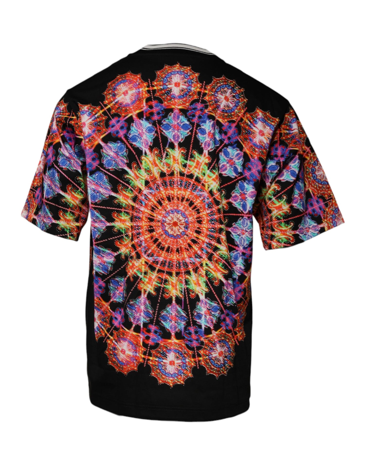 Dolce &amp; Gabbana Multicolor Kaleidoscope Men Short Sleeves T-shirt