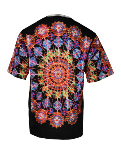 Dolce &amp; Gabbana Multicolor Kaleidoscope Men Short Sleeves T-shirt