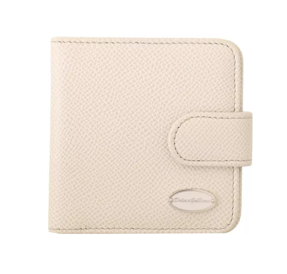 Dolce &amp;amp; Gabbana Vitt Dauphine Läder Kondomfodral med Plånbok