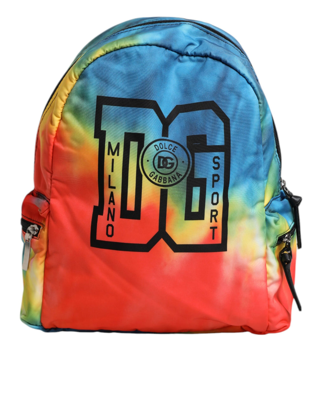 Dolce &amp;amp; Gabbana flerfärgad tie dye nylon med logotyptryck för barn ryggsäck