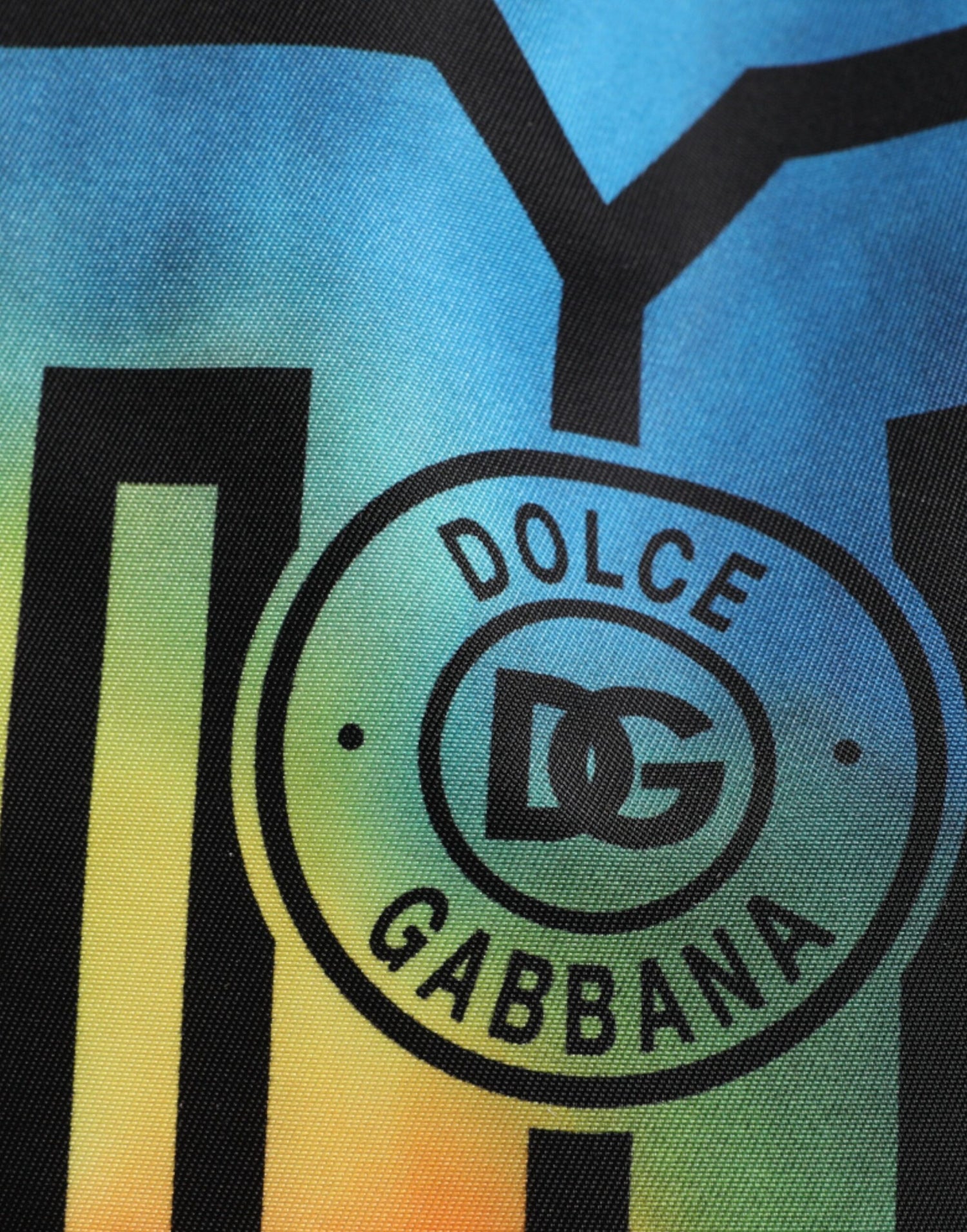 Dolce &amp; Gabbana Multicolor Tie Dye Nylon Logo Print Kids Backpack Bag