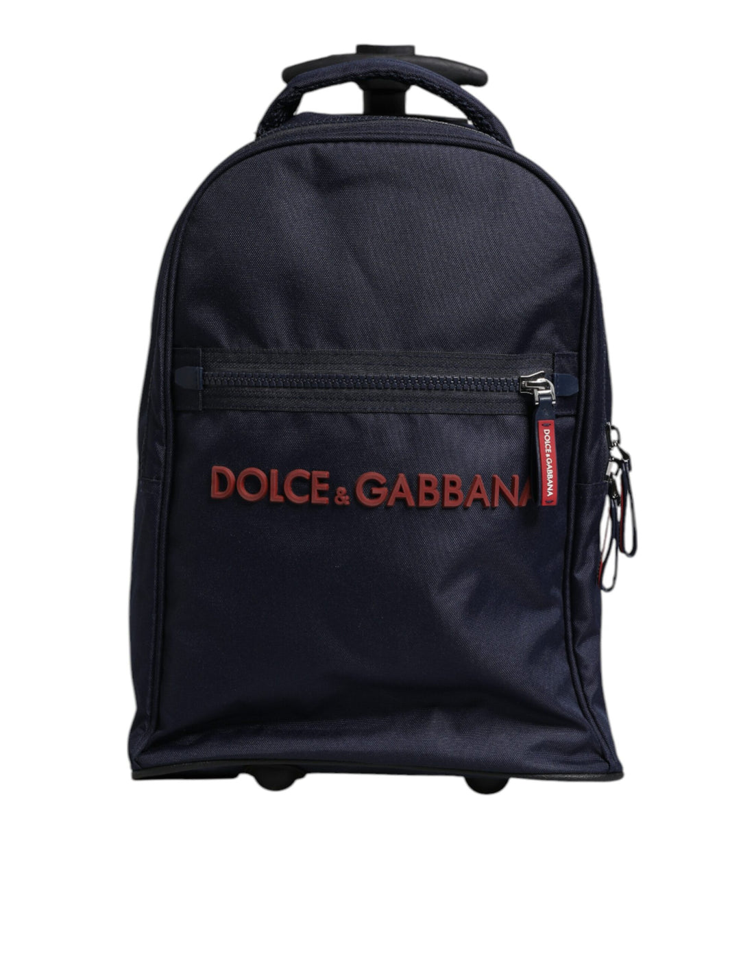 Dolce &amp;amp; Gabbana Blå Röd Polyester Barnryggsäck med Hjul