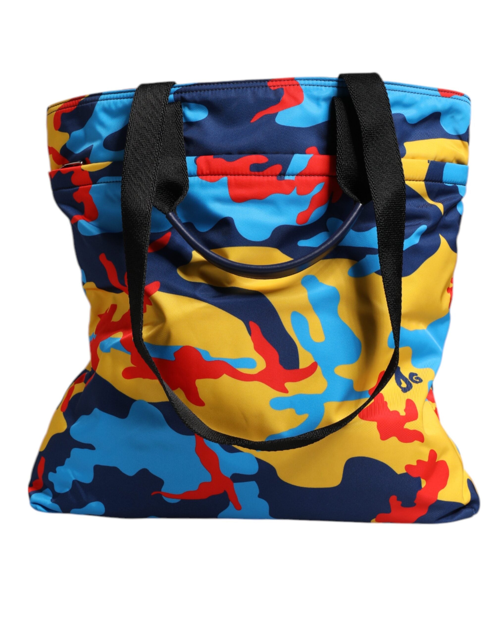 Dolce &amp; Gabbana Multicolor Camouflage Nylon Shopping Tote Bag