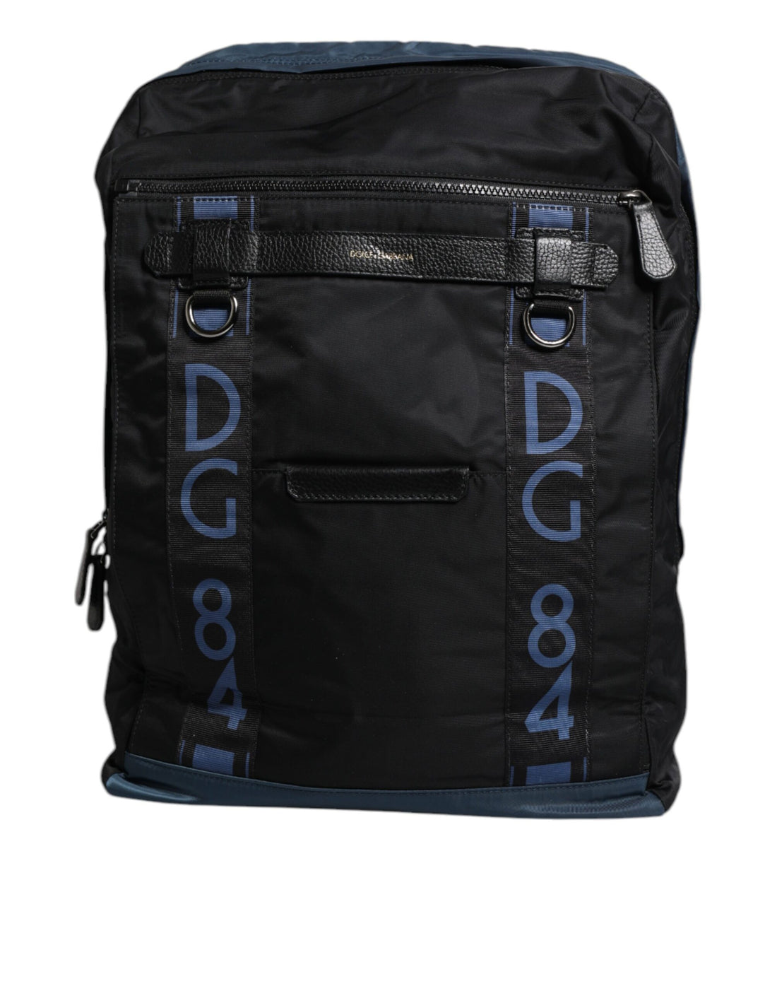 Dolce &amp;amp; Gabbana svart nylon DG-logotyp skolryggsäck