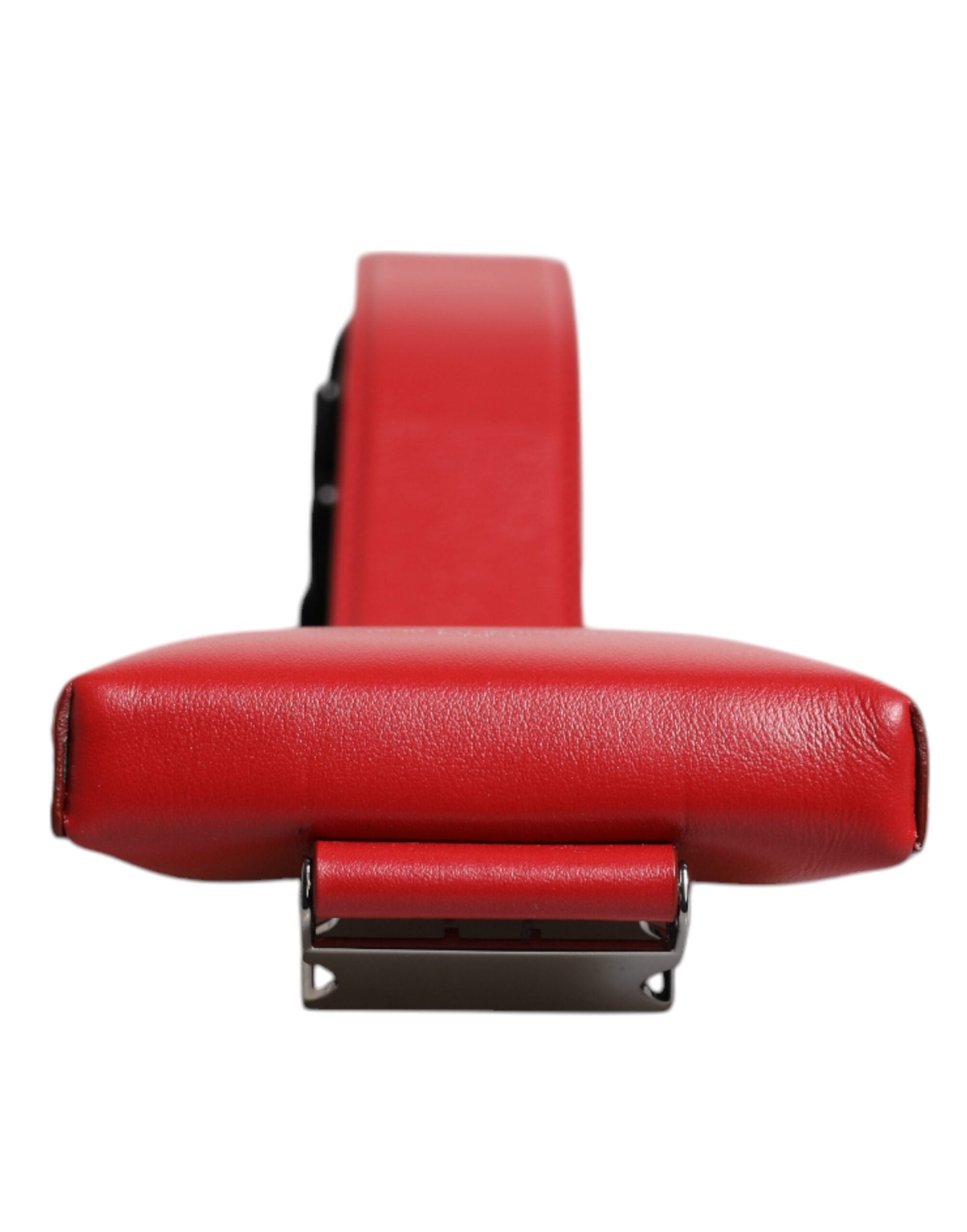 Dolce &amp; Gabbana Red Leather Logo Zip Around Card Holder Wide Strap Wallet (Copy)