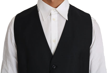 Dolce &amp;amp; Gabbana Grå Ull-Siden Väst