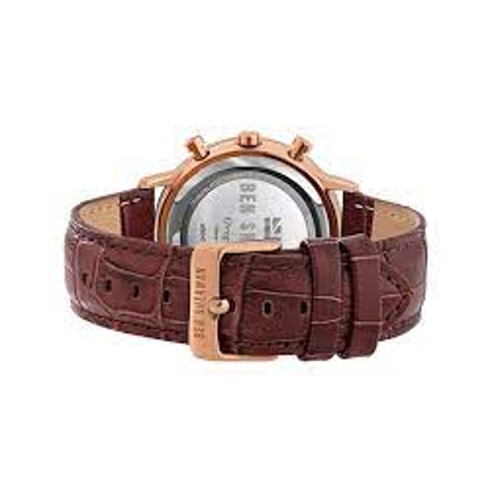 Ben Sherman brun läderklocka