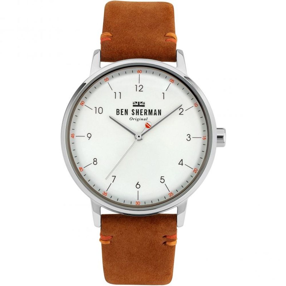 Ben Sherman brun tygklocka
