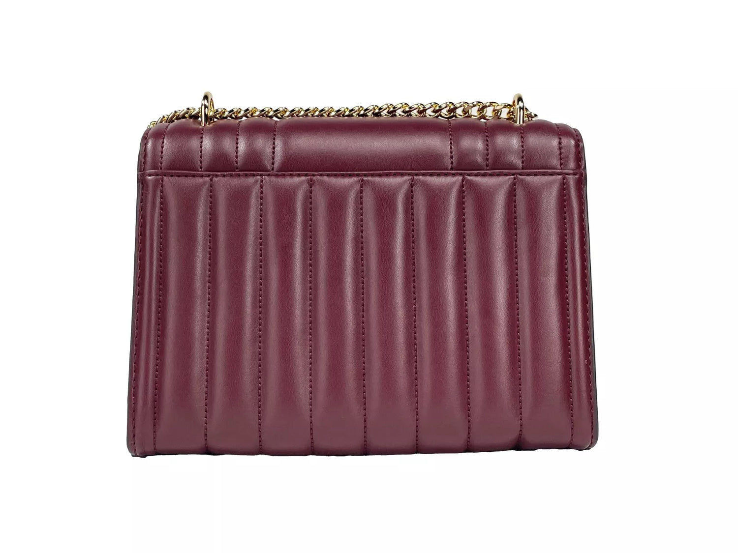 Michael Kors Whitney Medium Chain Axelklaff Crossbody Oxblood