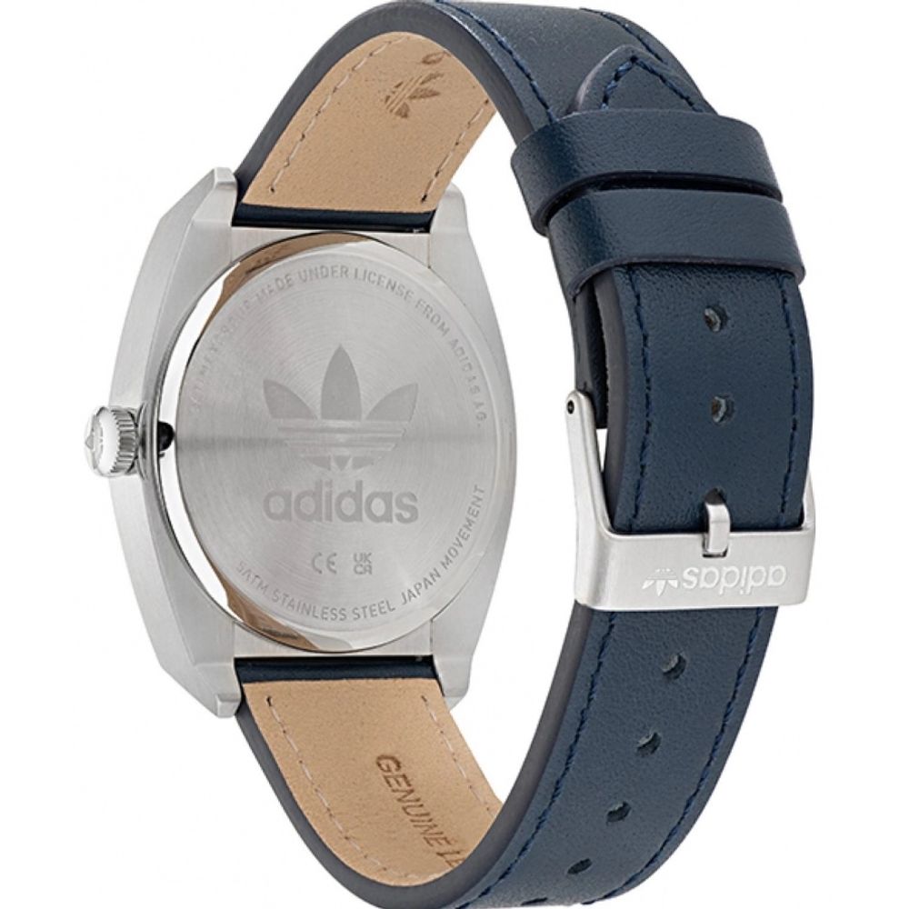 Adidas blå läderklocka