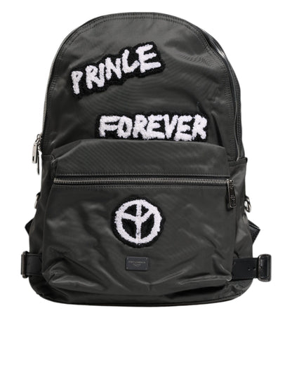 Dolce &amp;amp; Gabbana Grå Nylon Prince Forever School Reseryggsäck