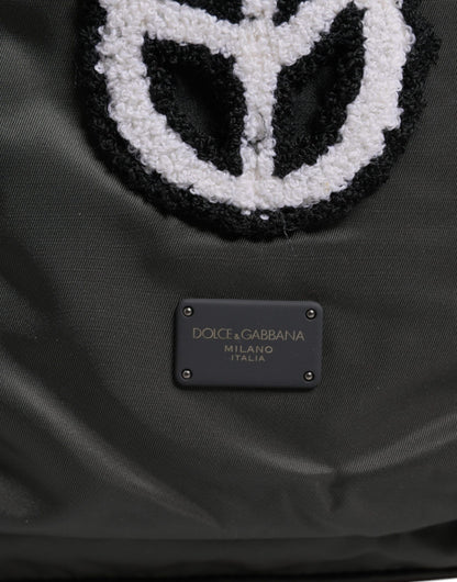 Dolce &amp;amp; Gabbana Grå Nylon Prince Forever School Reseryggsäck