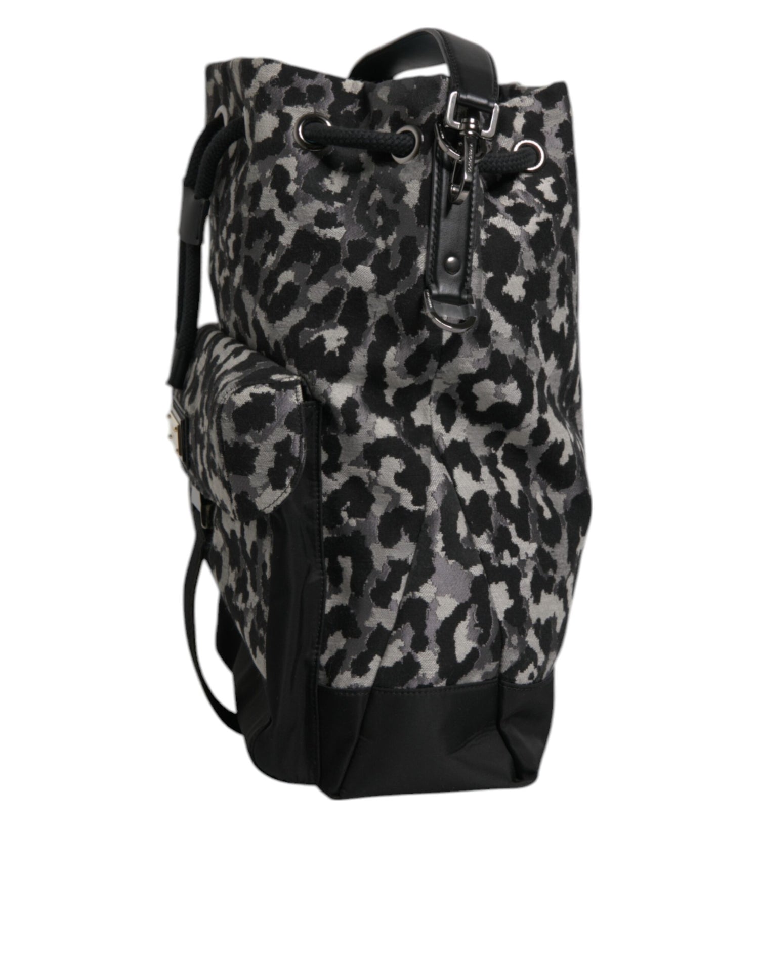 Dolce &amp; Gabbana Multicolor Leopard Jacquard Hobo Crossbody Borse Bag