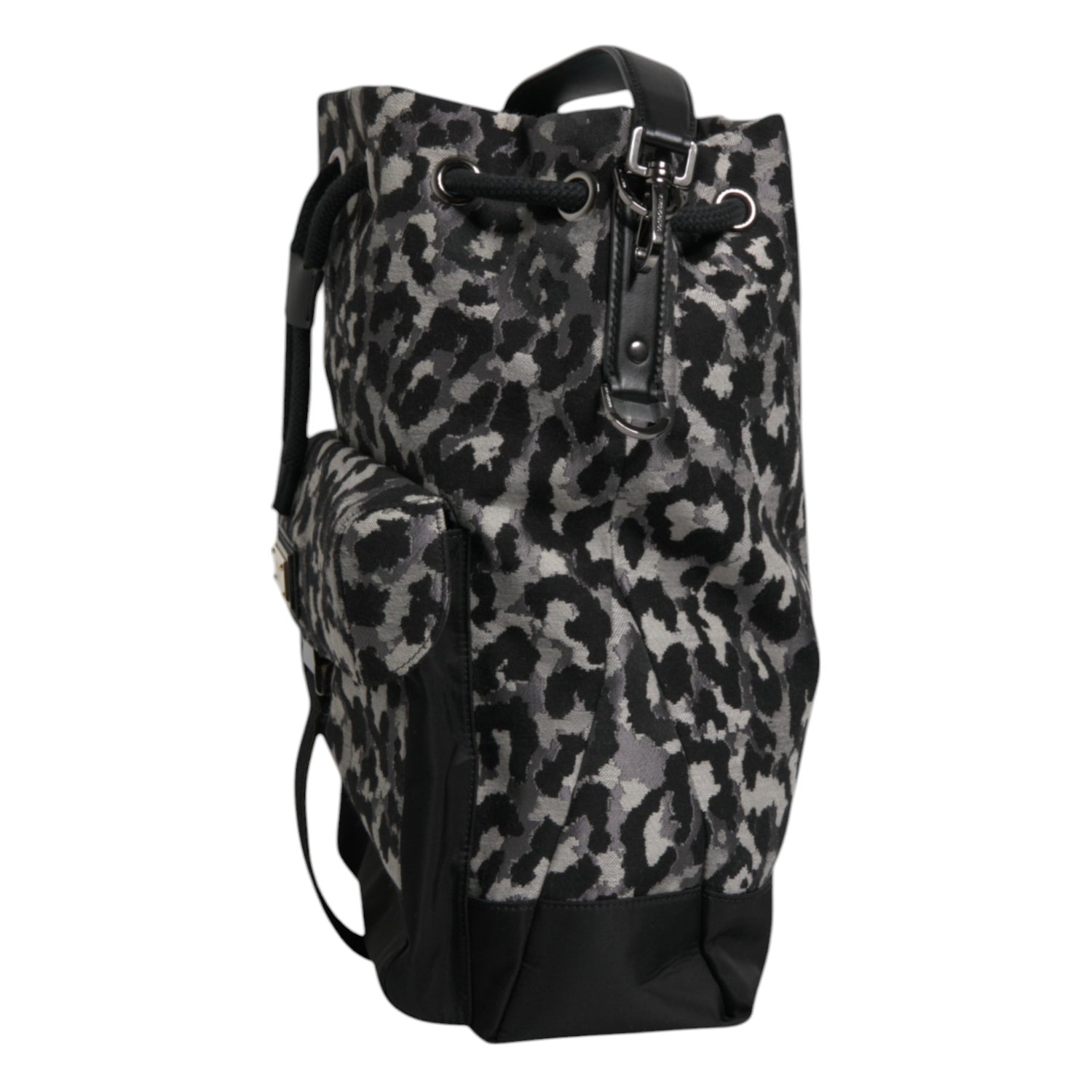 Dolce &amp; Gabbana Multicolor Leopard Jacquard Hobo Crossbody Borse Bag