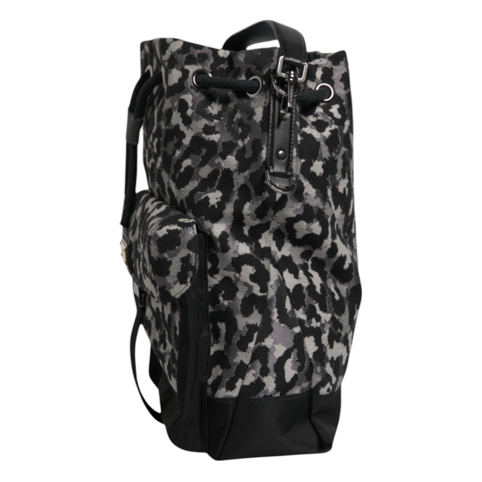 Dolce &amp; Gabbana Multicolor Leopard Jacquard Hobo Crossbody Borse Bag
