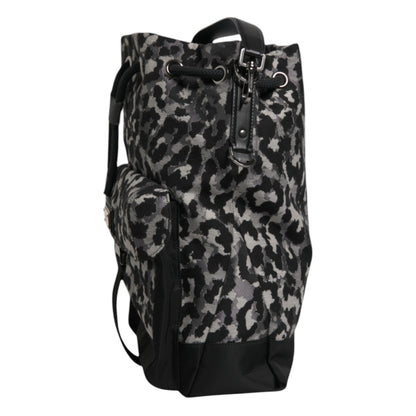 Dolce &amp; Gabbana Multicolor Leopard Jacquard Hobo Crossbody Borse Bag