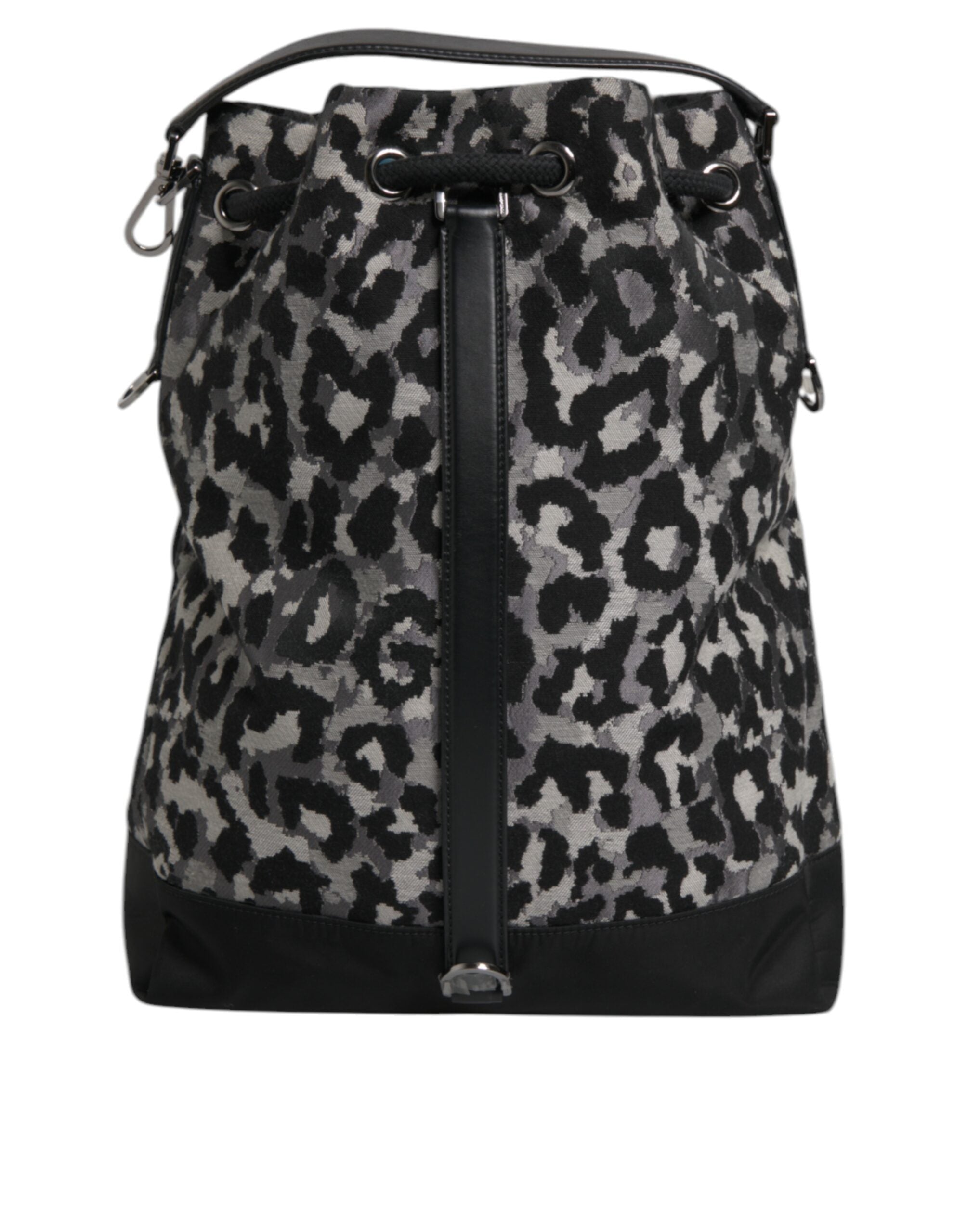 Dolce &amp; Gabbana Multicolor Leopard Jacquard Hobo Crossbody Borse Bag