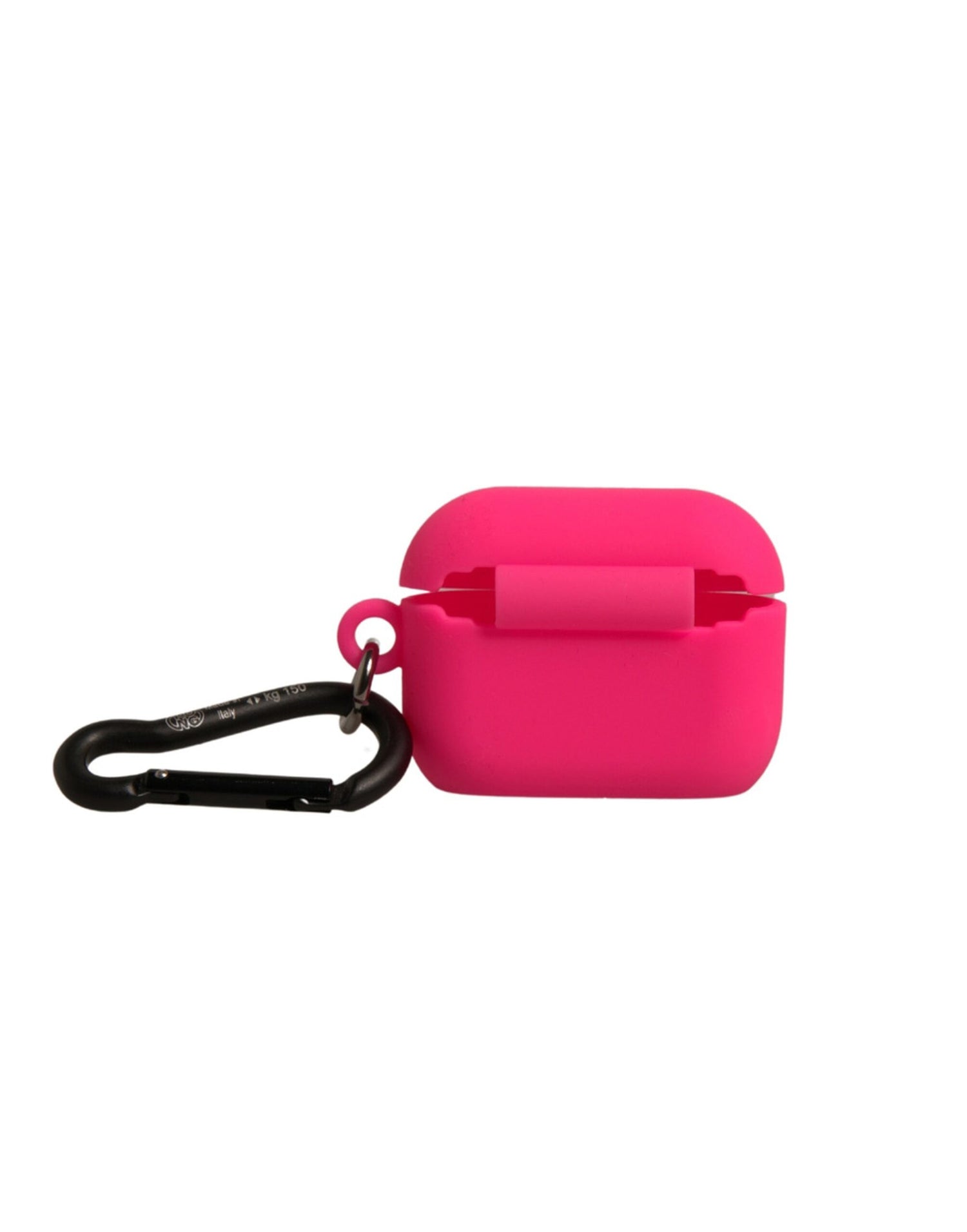 Dolce &amp;amp; Gabbana Rosa Silikongummifodral med Präglad Logotyp och Airpods-motiv