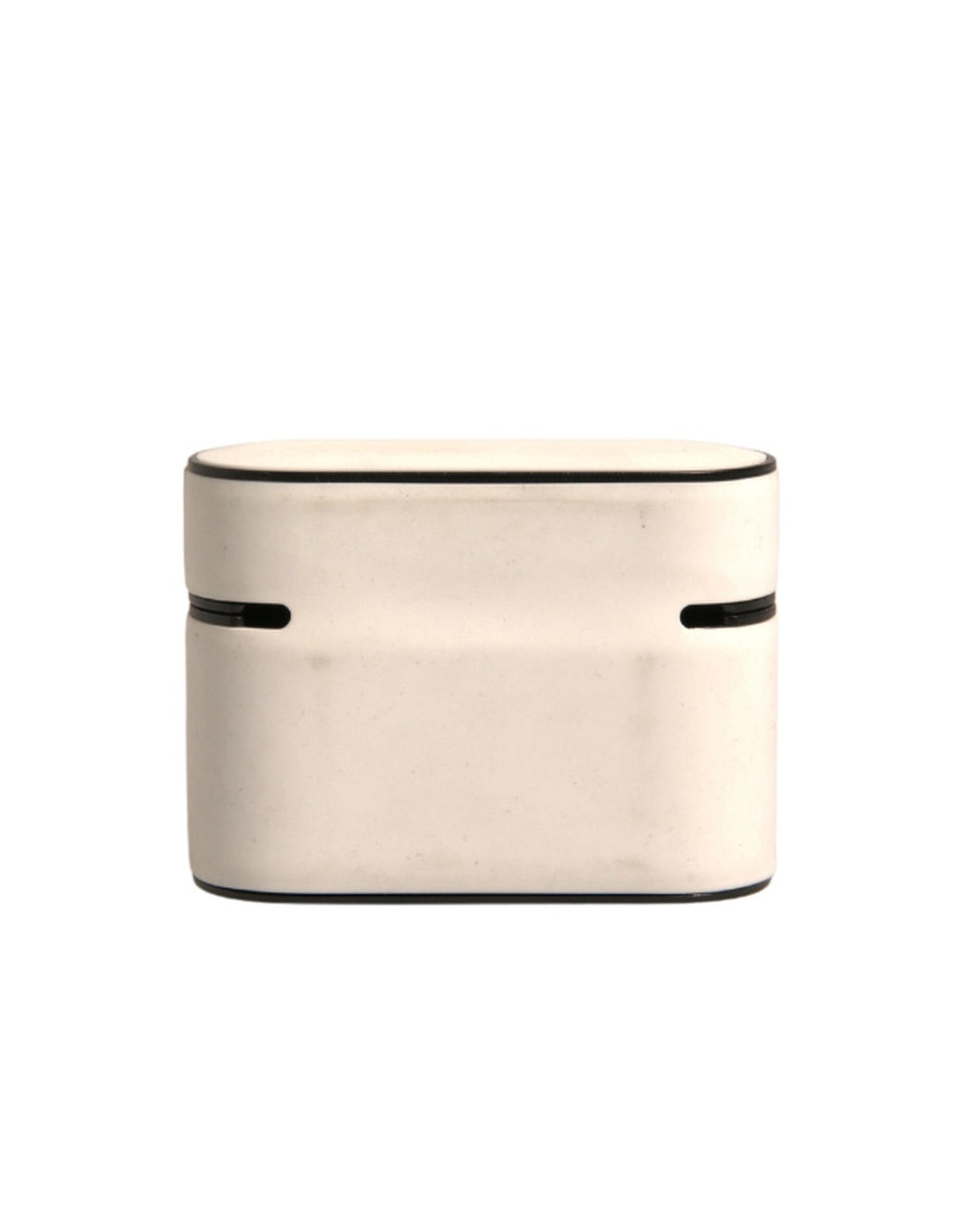 Dolce &amp;amp; Gabbana Vit PVC Präglad Logotyp Plack Hållare Airpods Fodral