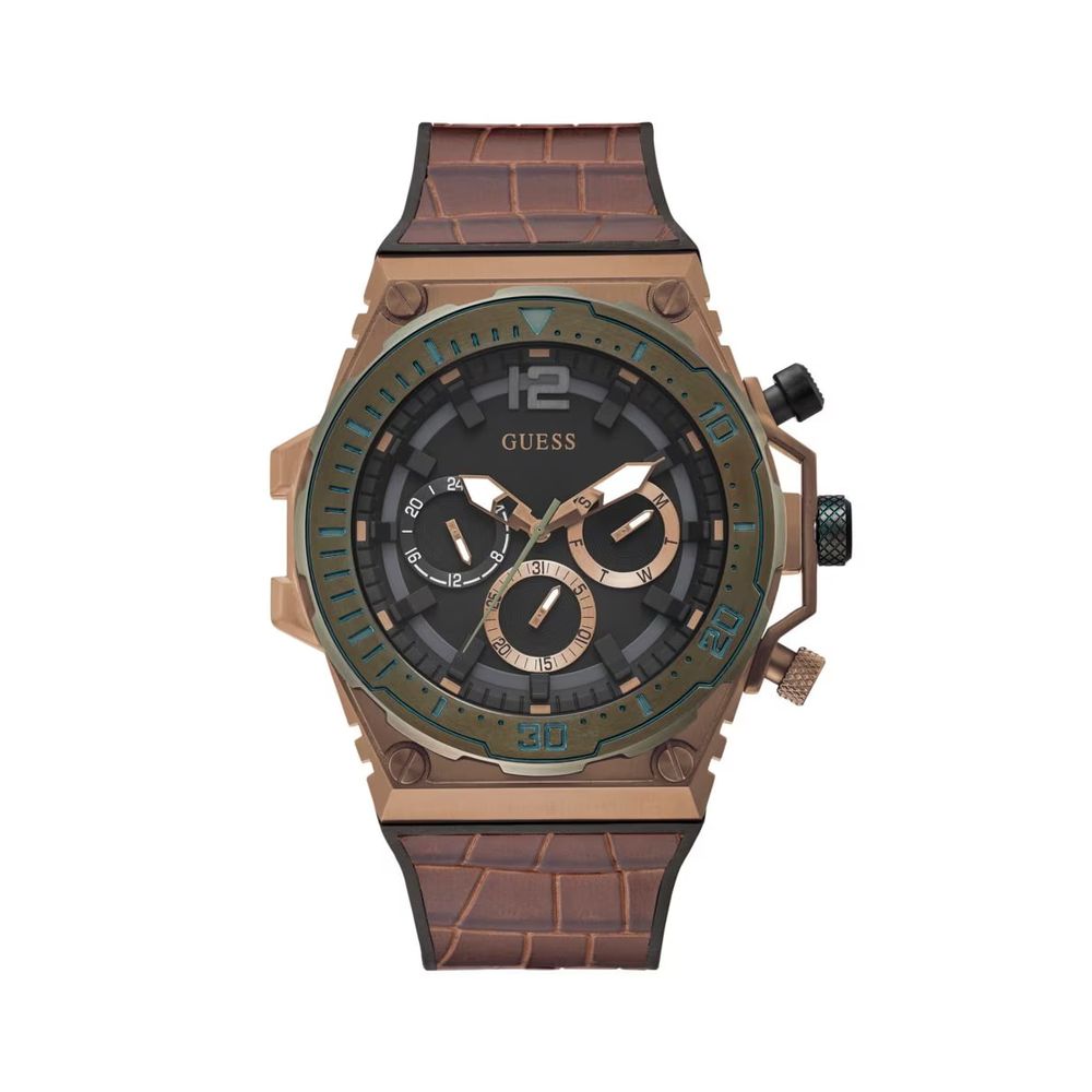 Guess brun syntetklocka