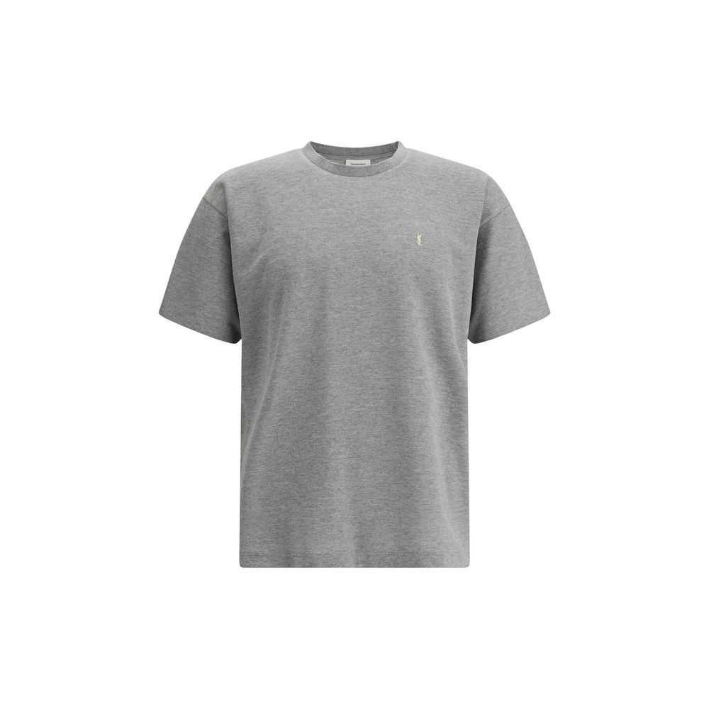 Saint Laurent grå bomulls-t-shirt i överdimensionerad storlek