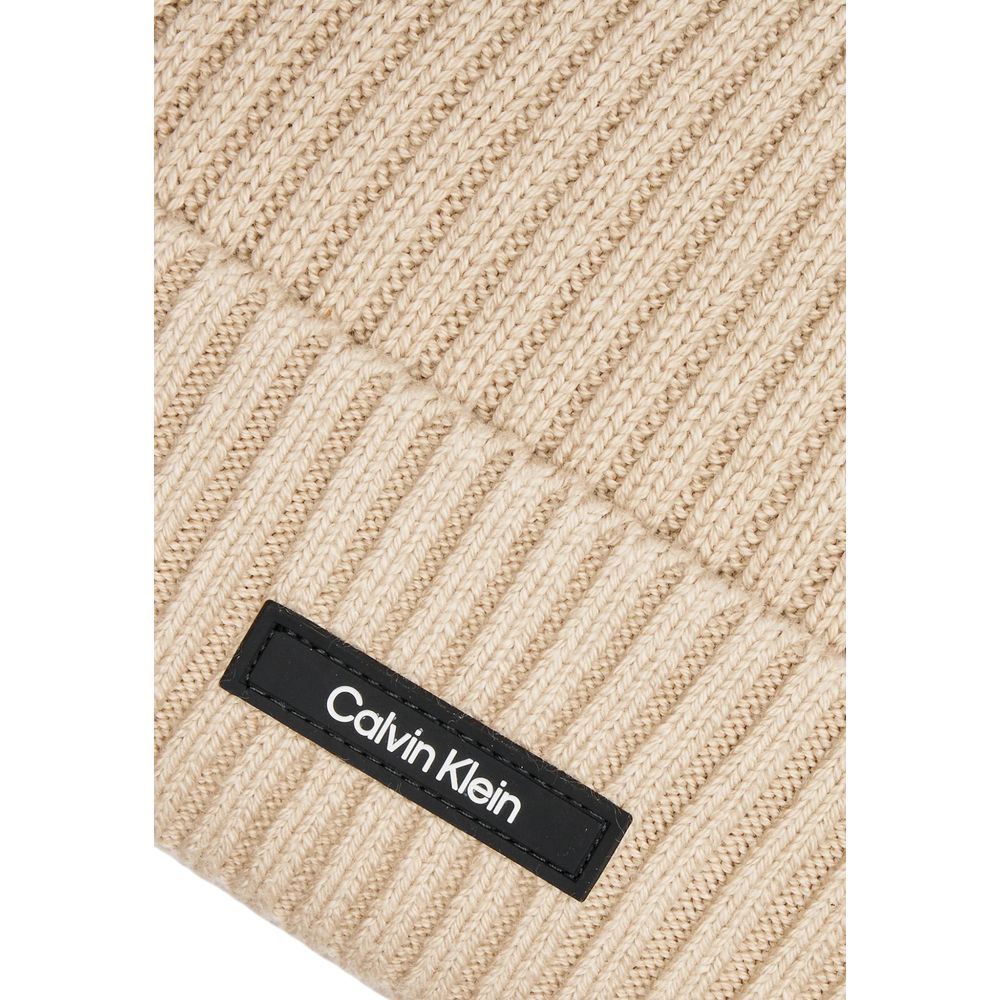 Calvin Klein Beige Ekologisk Bomullskeps Basebollkeps