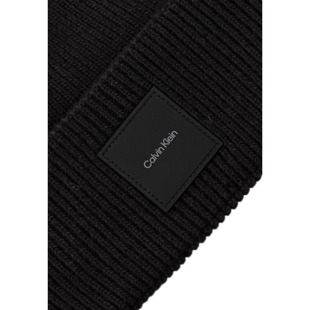 Calvin Klein svarta kepsar i ekologisk bomull – basebollkeps
