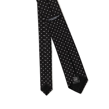 Dolce &amp;amp; Gabbana Svarta Sidenslipsar &amp;amp; Fluga