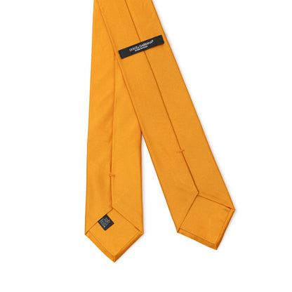Dolce &amp;amp; Gabbana Orange Sidenslipsar &amp;amp; Fluga