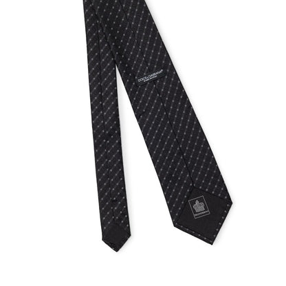 Dolce &amp;amp; Gabbana Svarta Sidenslipsar &amp;amp; Fluga
