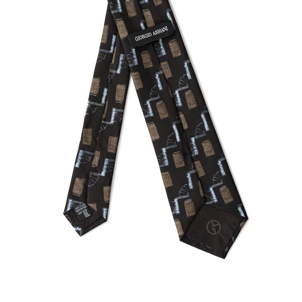 Giorgio Armani Svarta Sidenslipsar &amp;amp; Fluga