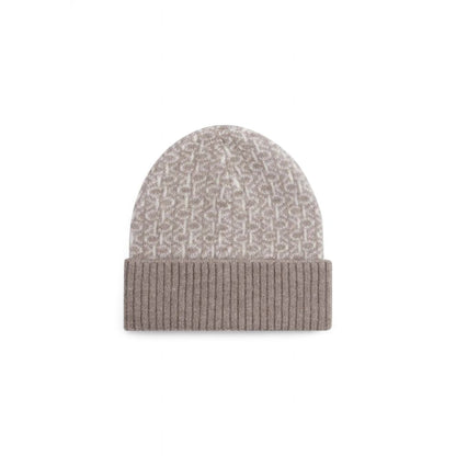 Calvin Klein Beige Alpacka Läderkepsar Baseballkeps