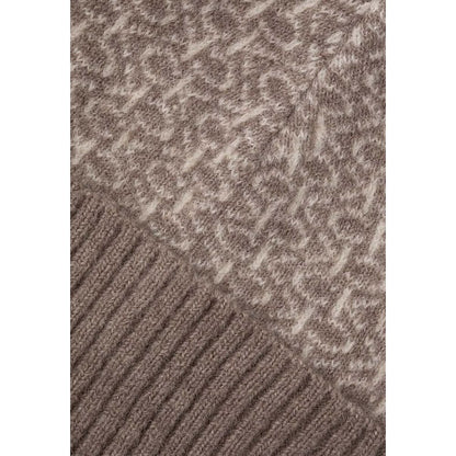 Calvin Klein Beige Alpacka Läderkepsar Baseballkeps