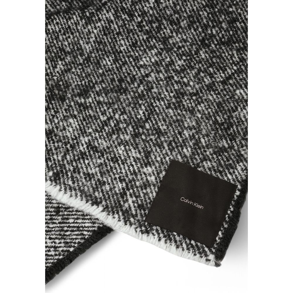 Calvin Klein svartvit polyesterhalsduk