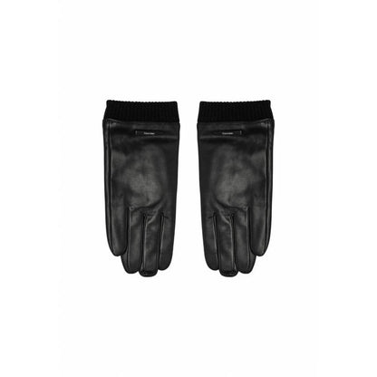 Calvin Klein svart läderhandske