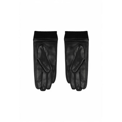 Calvin Klein svart läderhandske