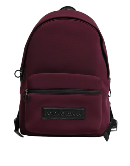 Dolce &amp;amp; Gabbana Burgundy Montreale Tecnico Textile Herr Ryggsäcksväska