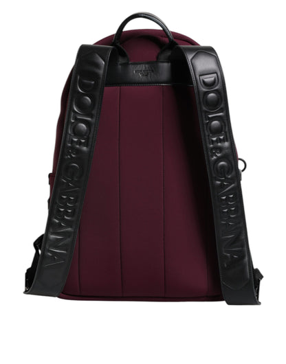 Dolce &amp;amp; Gabbana Burgundy Montreale Tecnico Textile Herr Ryggsäcksväska