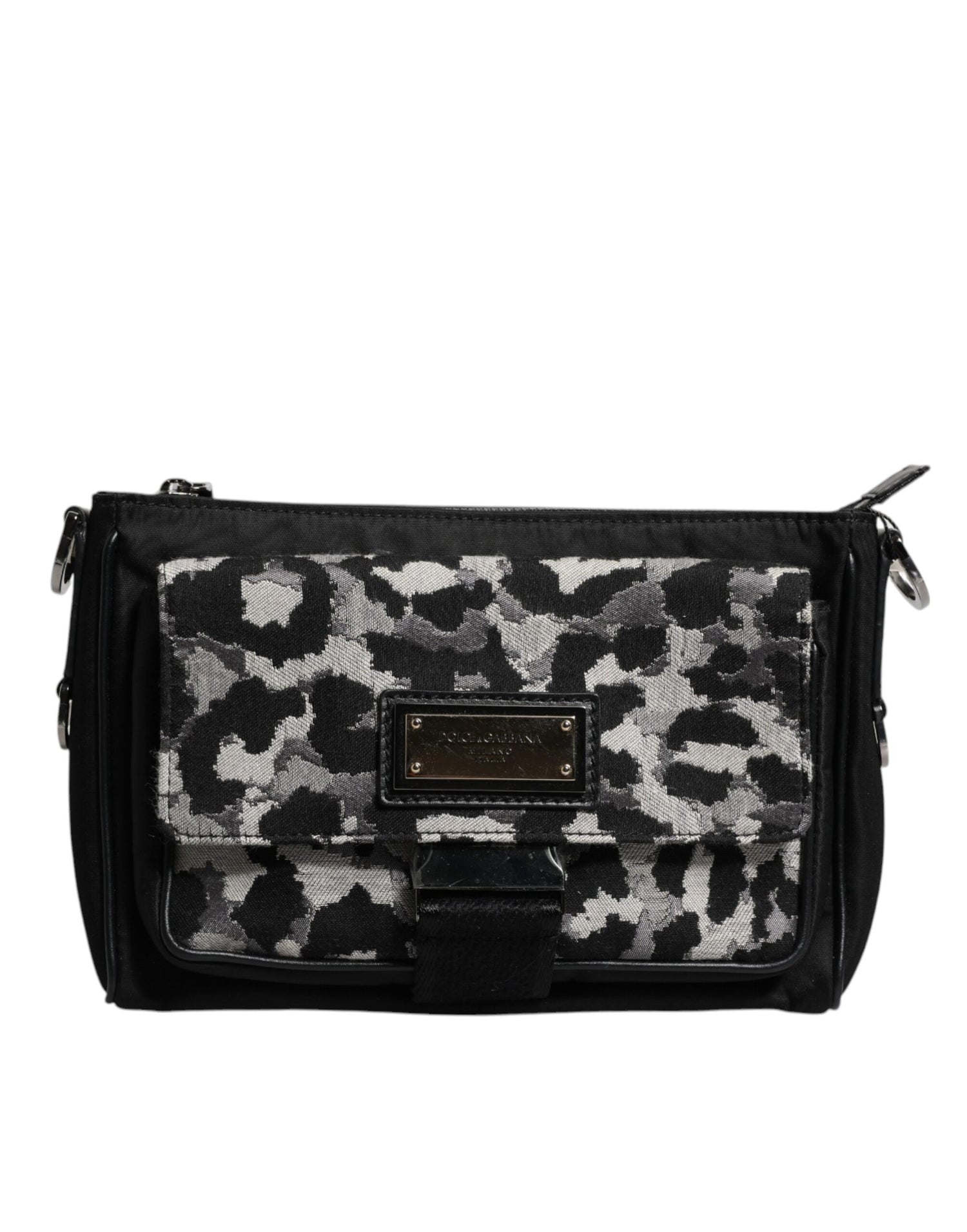 Dolce &amp; Gabbana Multicolor Leopard Jacquard Crossbody Bag