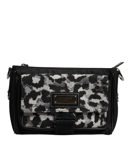 Dolce &amp; Gabbana Multicolor Leopard Jacquard Crossbody Bag