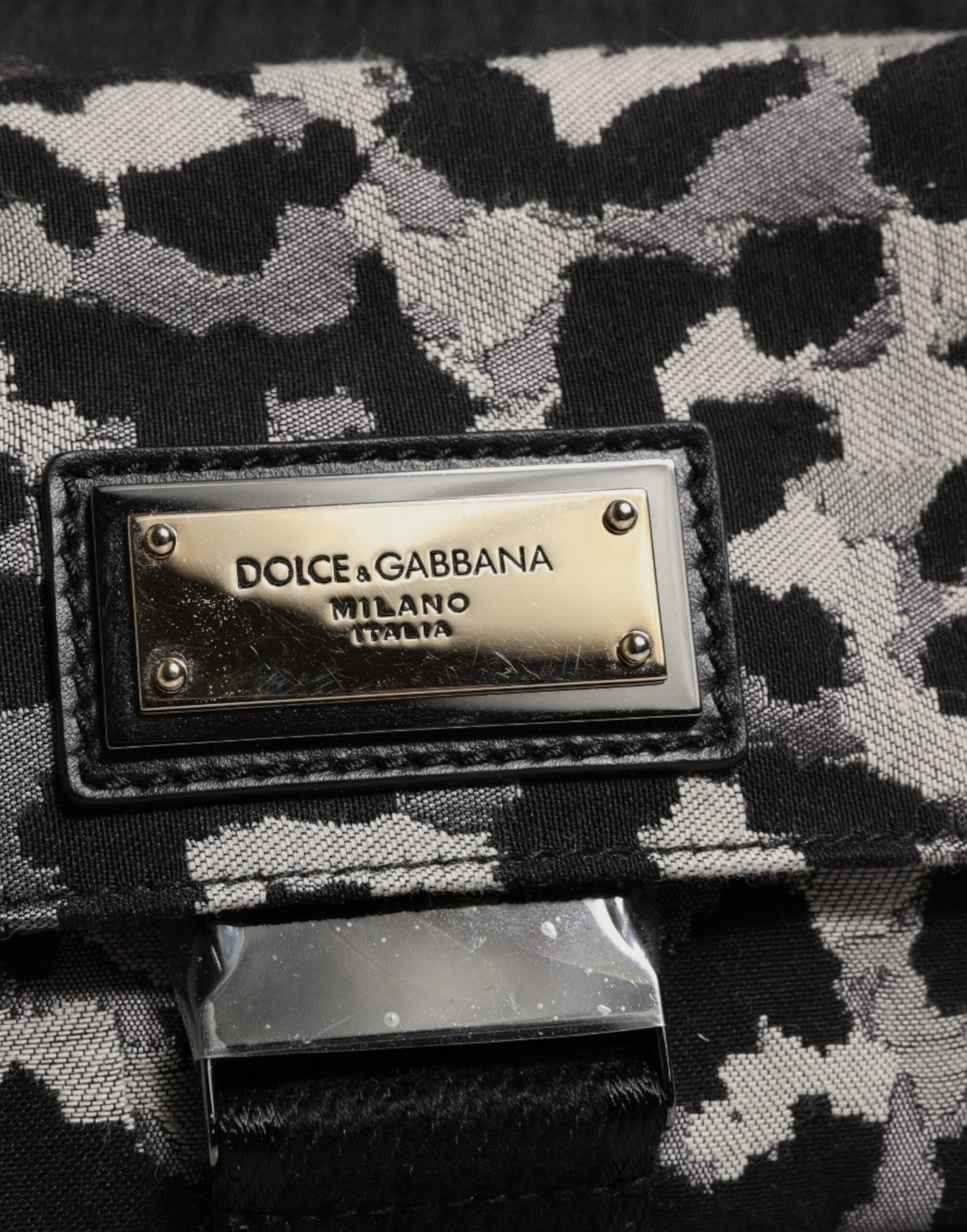 Dolce &amp; Gabbana Multicolor Leopard Jacquard Crossbody Bag